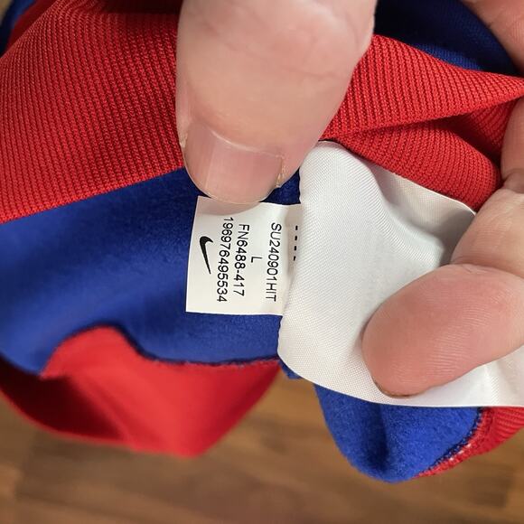 Nike Women’s L Loose Fit USMNT USA Academy Pro Soccer Anthem Jacket FN6488-417 - Picture 10 of 10